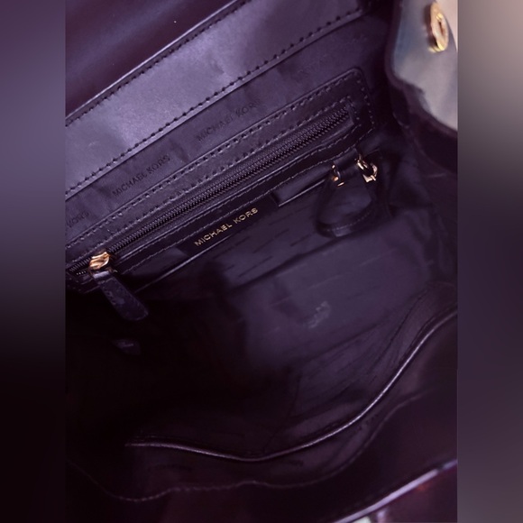 Michael Kors Mott Chain Leather Black Convertible Backpack - Picture 7 of 12